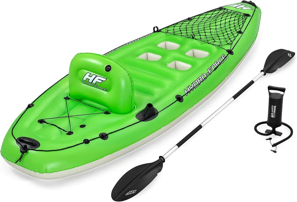 Kayak Gonflable de Pêche Bestway Koracle Hydro-Force avec Accessoires Complet