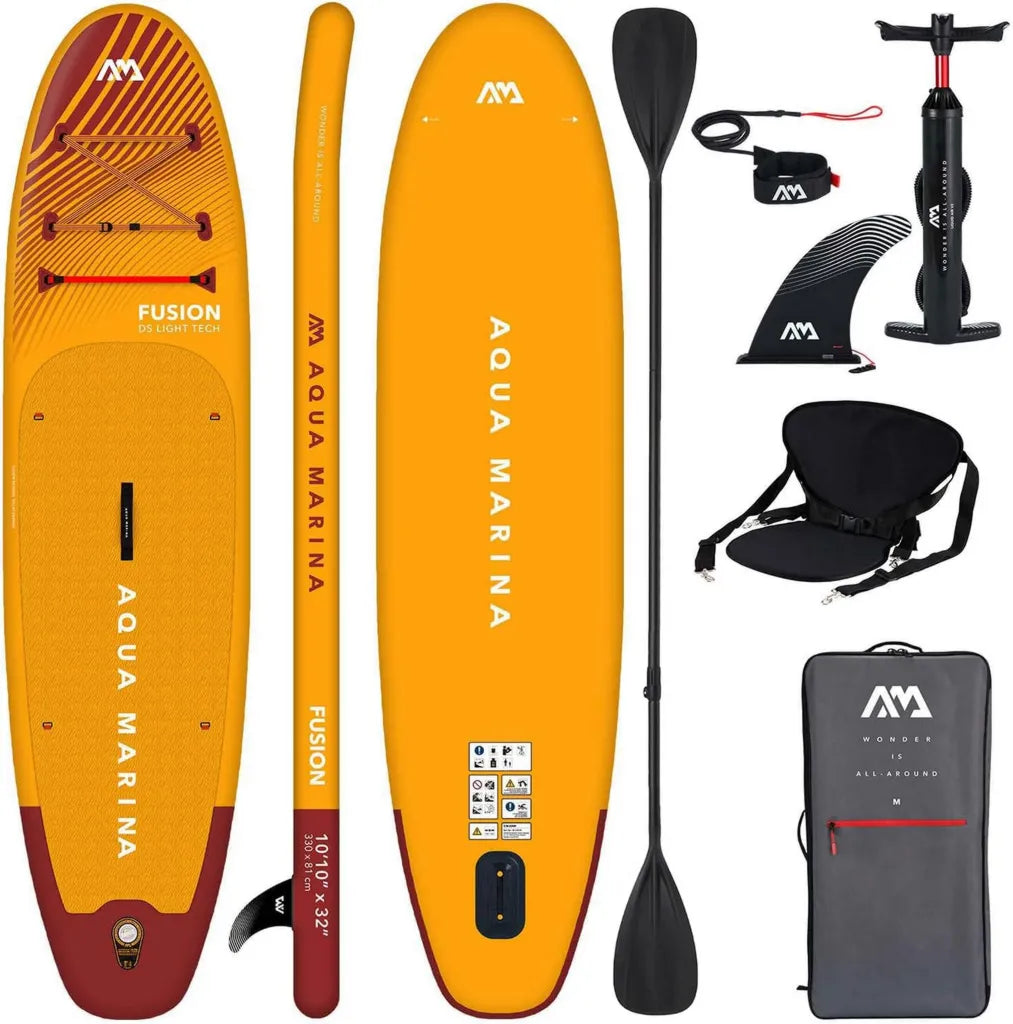Planche de Paddle Gonflable Aqua Marina Fusion 330 cm avec Accessoires Complets