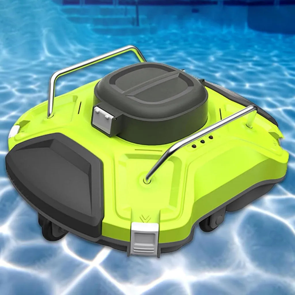 Robot de Nettoyage de Piscine Sans Fil, Autonomie 210 Min, Débit 21950 LPH, Pour Piscines Jusqu'à 150㎡