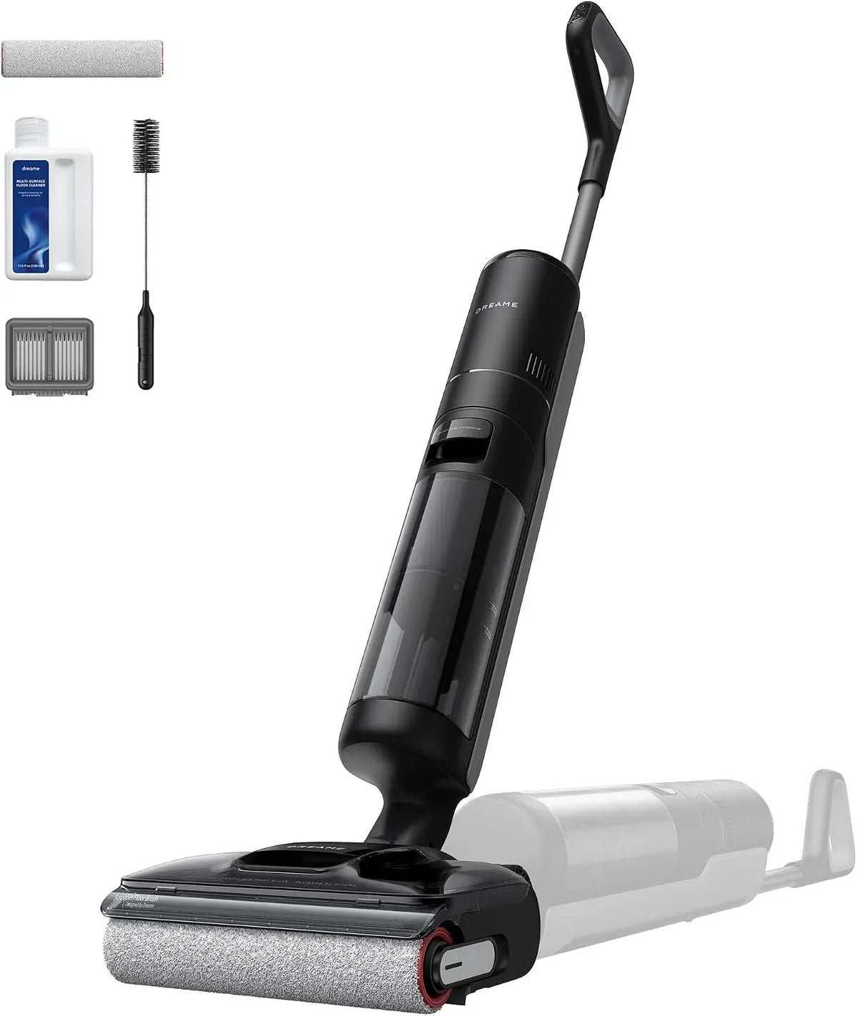 Aspirateur H12, nettoyage auto à chaud à 90 °C, 18 000Pa, portée à Plat 180°, 50 minutes de nettoyage, séchage 5 min