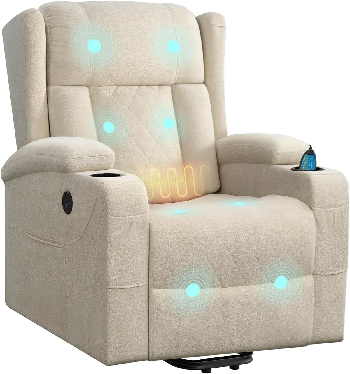Fauteuil relaxant avec massage, WOLTU, Fauteuil Relax Électrique