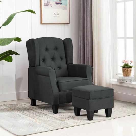 Bureau et table informatique – en polyester, revêtement en tissu, rembourrage en mousse, avec dossier, 110 kg, gris, inclinable