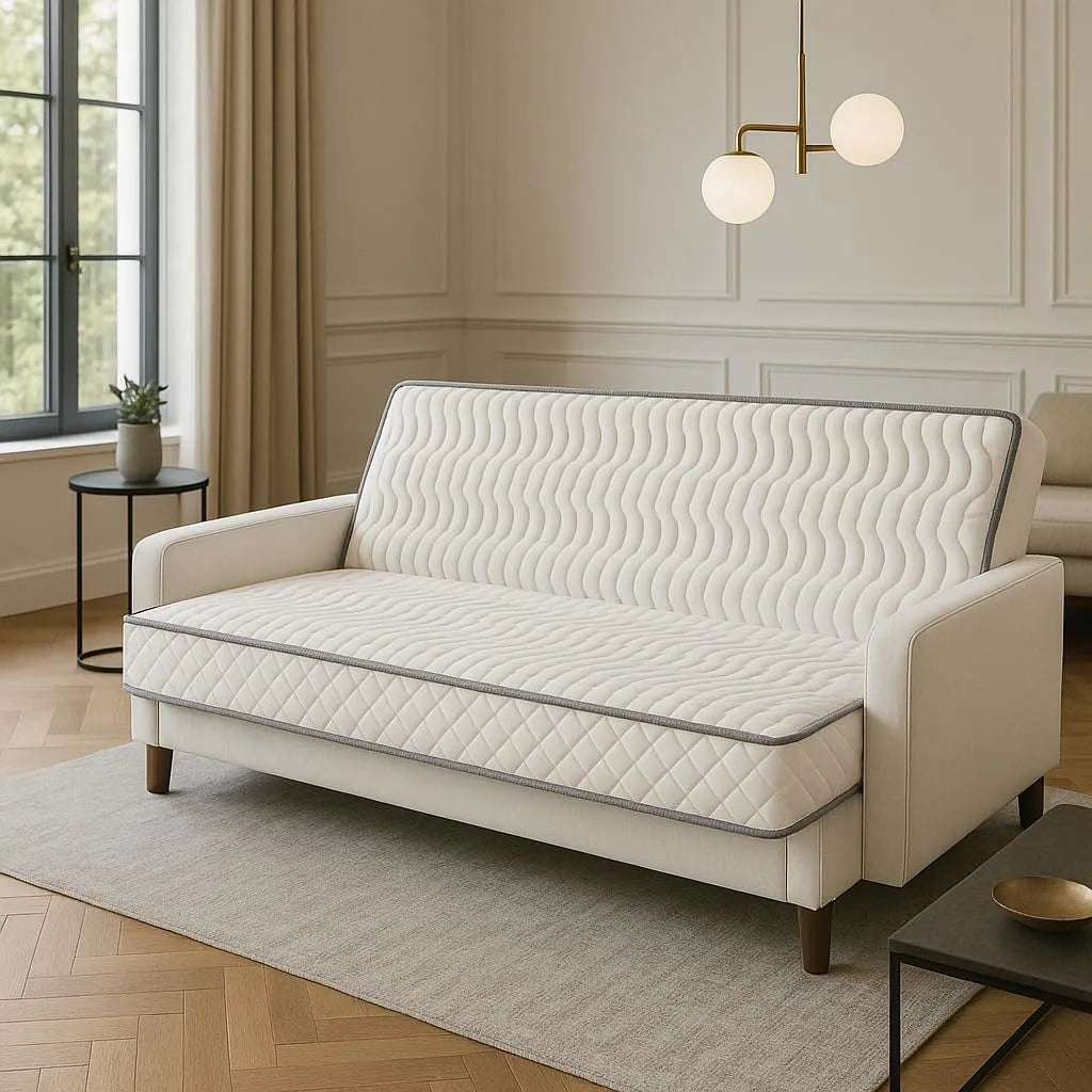 Matelas: rembourrage en mousse, 130 × 190 × 10 cm, 3 cm, 60 cm