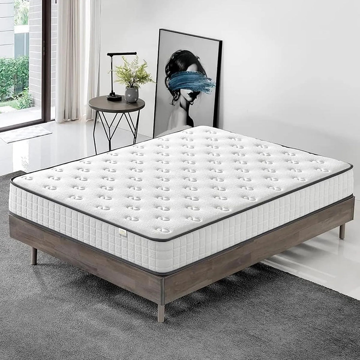 Matelas – respirant, réversible, rembourrage en mousse, 180 × 200, 22 cm
