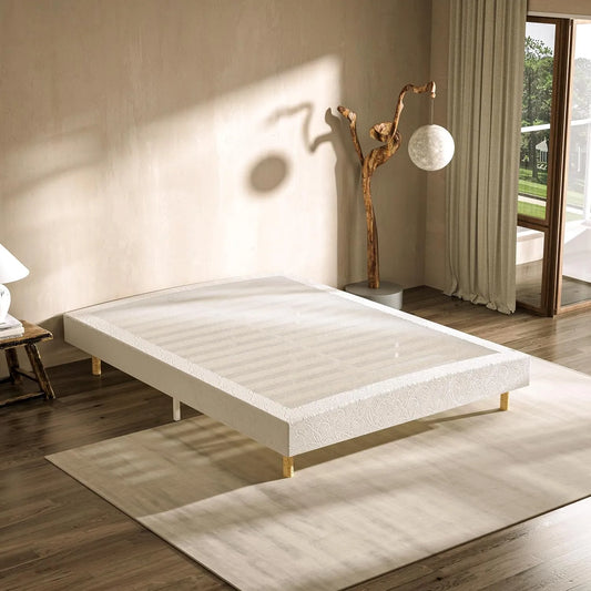 Sommier 140x200 – revêtement en tissu, 140 × 200, 140 × 200, 2 × 14, 29 cm, blanc
