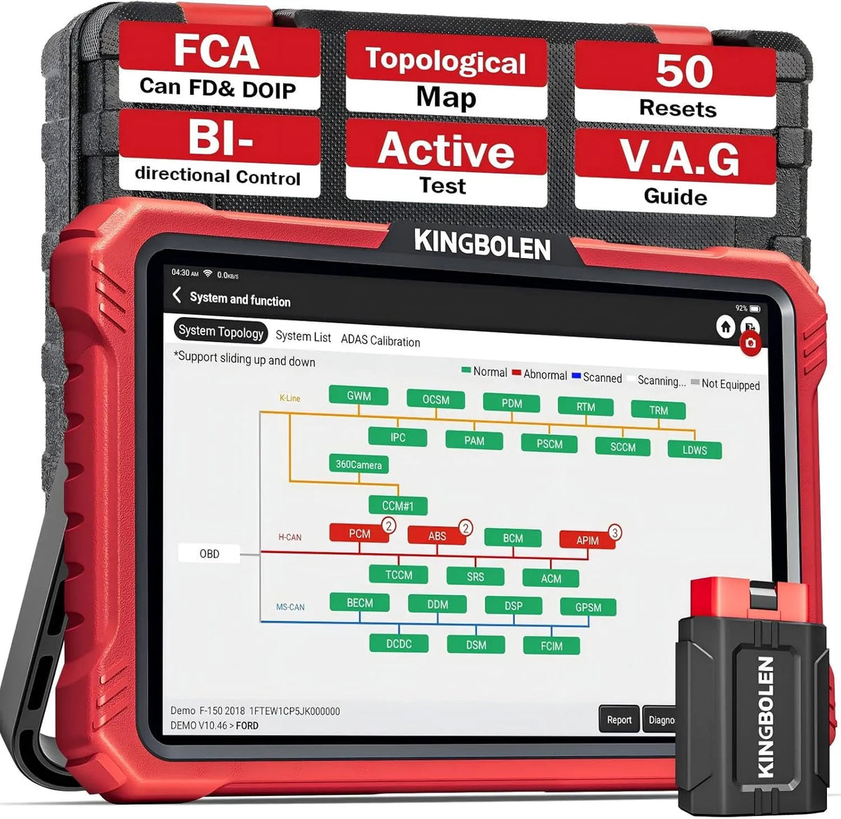Valise Diagnostic Auto K10 Pro: pour l'entretien automobile, KINGBOLEN K10