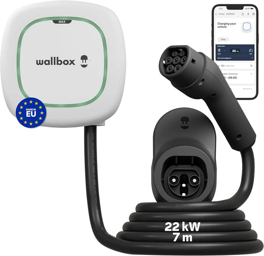 Câble de recharge Type 2 pour voiture électrique et câble EV Mode 3, 22kW, avec Bluetooth, avec Wi-Fi, 32 A, 5 M, pour véhicule et alimentation mobile