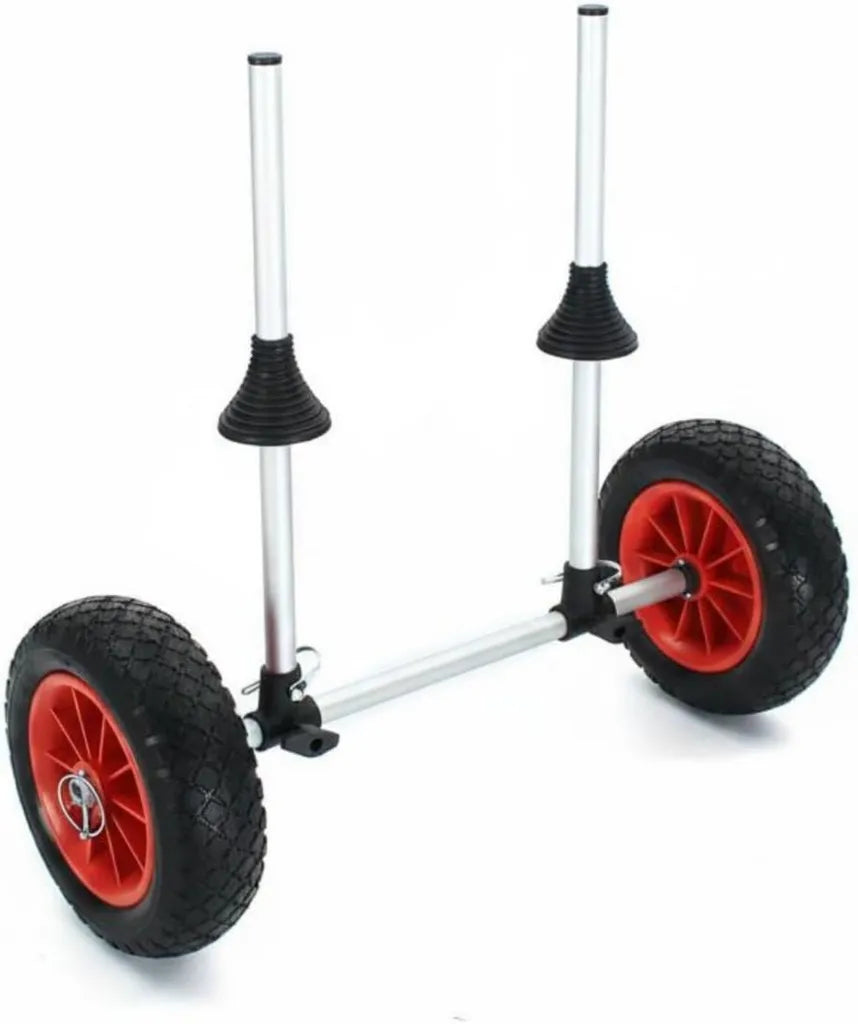 Remorque Kayak Pliable avec Roues pour Plage et Sports Nautiques