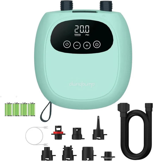 Pompe à Air Électrique 20PSI Rechargeable pour Paddle Gonflable, Kayak, Aile