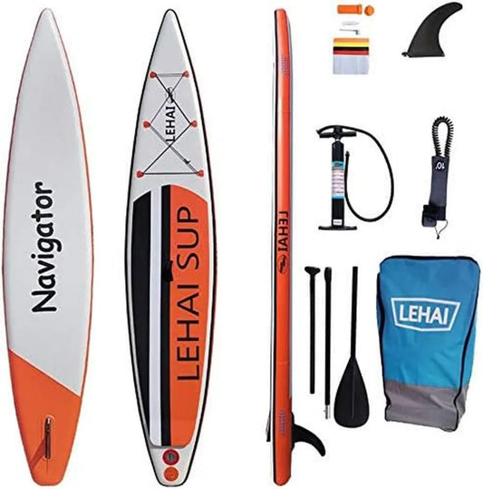 Planche de Paddle Gonflable 385 cm avec Accessoires Complets, Charge 150kg, Surface Antidérapante