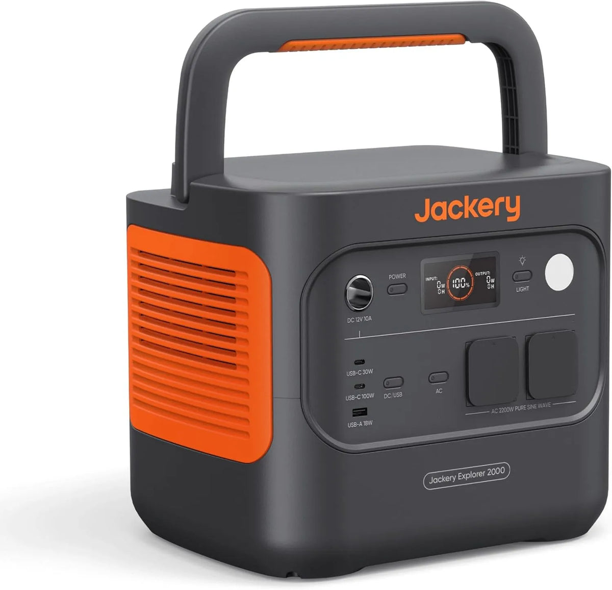 Jackery Explorer 2000v2 G Station électrique portable et générateur solaire, 2042Wh, alimentation solaire, charge rapide, 2200W, 4400W