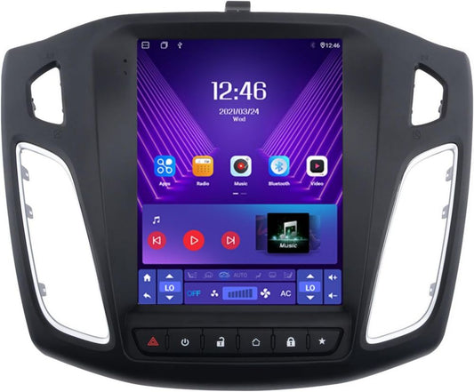 Système multimédia Android 13 pour Ford Focus MK3 (2012-2017), écran tactile 9,7', 4G + WiFi, compatible CarPlay et Android Auto, mémoire 4Go RAM + 64Go ROM, Bluetooth, GPS, Radio FM/AM, DSP