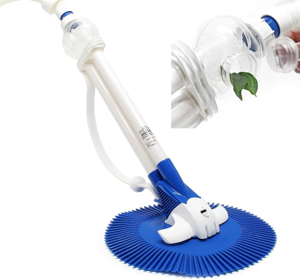 Aspirateur Robot Piscine Wiltec avec Filtration et Tuyaux, 5000 l/h, pour Piscines jusqu'à 8x4m