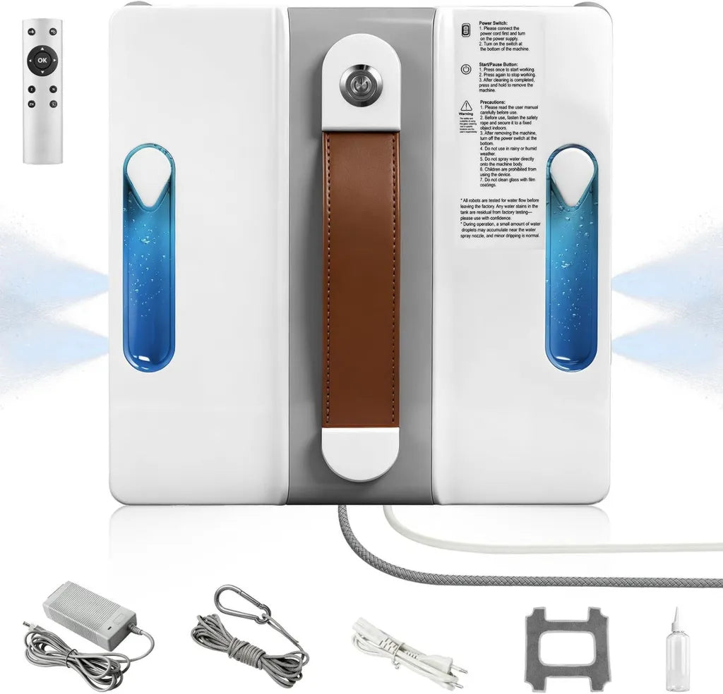 Nettoyeur de Vitres Automatique 4000PA, 3 Modes, Sécurité 5M, Pour Intérieur et Extérieur