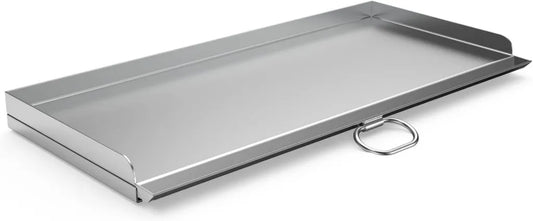 Plaque de Cuisson en Acier Inoxydable de Remplacement avec Poignée pour Camp Chef, Compatible Système 2 Brûleurs 35,6 cm