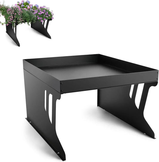 Abri en Acier pour Robot Tondeuse avec Jardin Suspendu, Protection Anti-UV, Pluie et Vent, 80x66x48 cm