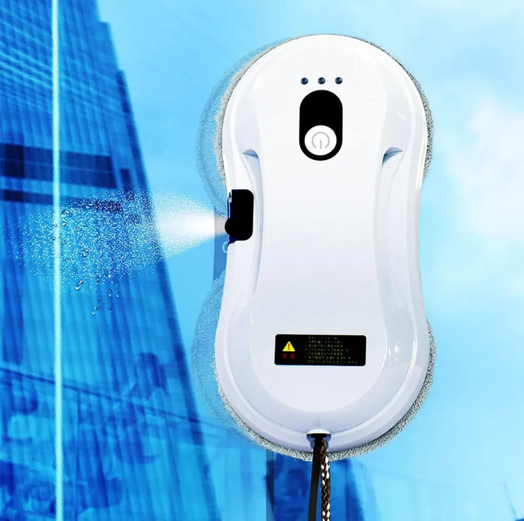 Nettoyeur de Vitres Intelligent avec Télécommande, 3 Modes, Aspiration Puissante, Batterie Longue Durée, Idéal pour Maison et Bureau
