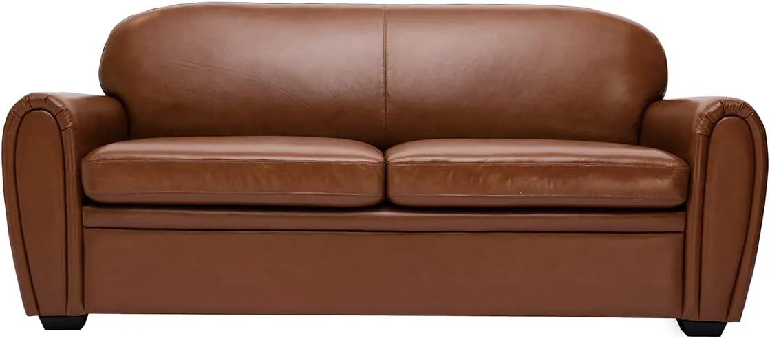 Canapé – en cuir, en bois, convertible, 3 Places, 9 cm, noir, revêtement en tissu