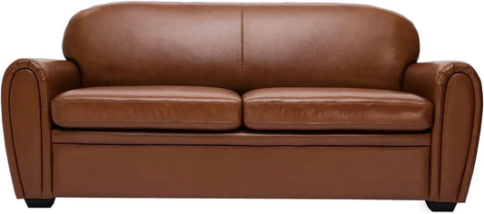Canapé – en cuir, en bois, convertible, 3 Places, 9 cm, noir, revêtement en tissu