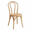 Chaise bistrot de salle à manger 43 x 52 x 88 cm hêtre massif cintré assise ronde hêtre naturel