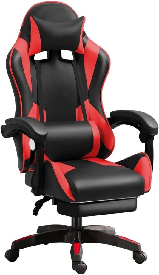 Chaise: avec accoudoirs, avec dossier, pour gaming, réglable, noir