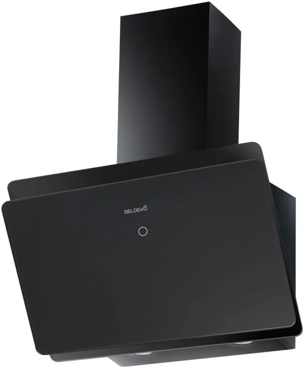 Hotte aspirante m3/h, 60 cm, 455 m3/h, hotte de cuisine, inclinée, silencieux, noir