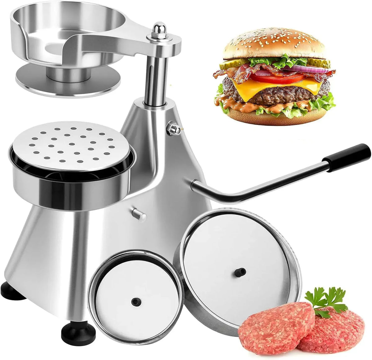 Machine à hamburger, presse, restaurant, pour restaurant et cuisine à domicile