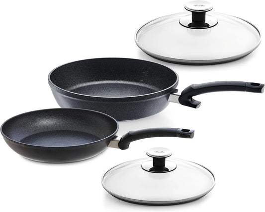 Ustensile de cuisson, 24 cm, revêtement antiadhésif, compatible induction, Revêtement Antiadhésif Résistant aux Rayures