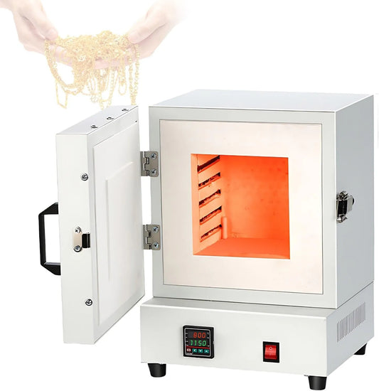 Four électrique, 2000 W, compact, professionnel, Kiln 1150°C pour Poterie à Domicile, Mini Four Céramique électrique 2000w, Bijoux, Laboratoire Et