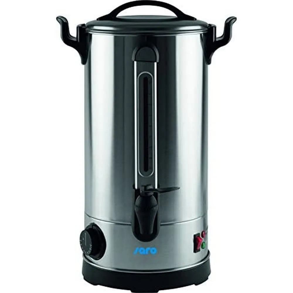 Robinet de cuisine, 9 L, 30 à 110 °C, acier inoxydable, Ancona 10 Marmite à Vin Chaud/Distributeur d'Eau Chaude, Plage de Température de 30 à 110 °C