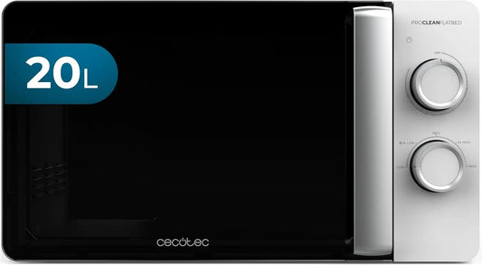 Cecotec 3DWave Micro-ondes, 20 L, 700 W, minuteur, intérieur céramique, four micro-ondes, Minuterie 30 min, 6 Niveaux, Technologie 3DWave