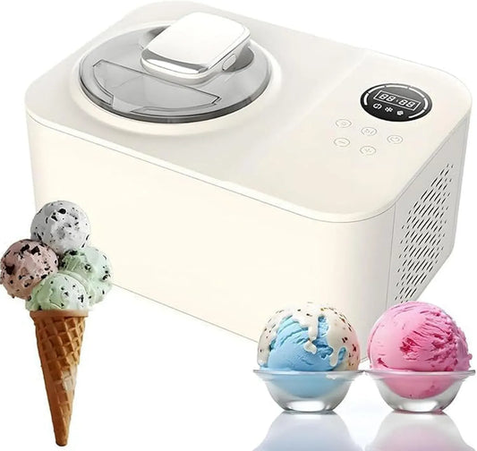 Machine à Glaces, machine à glace et sorbet, 1,2 L, 3 programmes