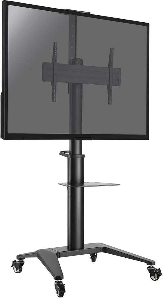 Meuble TV, 70 pouces, noir, Hauteur réglable 125-160 cm, 030-1202, KIMEx, KIMEx - Support TV - Mobile - Inclinable - pour écran 37-70 Pouces - Noir
