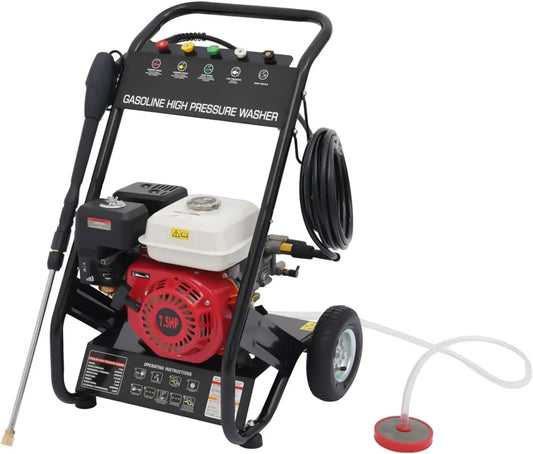 Nettoyeur haute pression CV 4, 20,3 cm, flexible de 8 m et roues pneumatiques de 20,3 cm