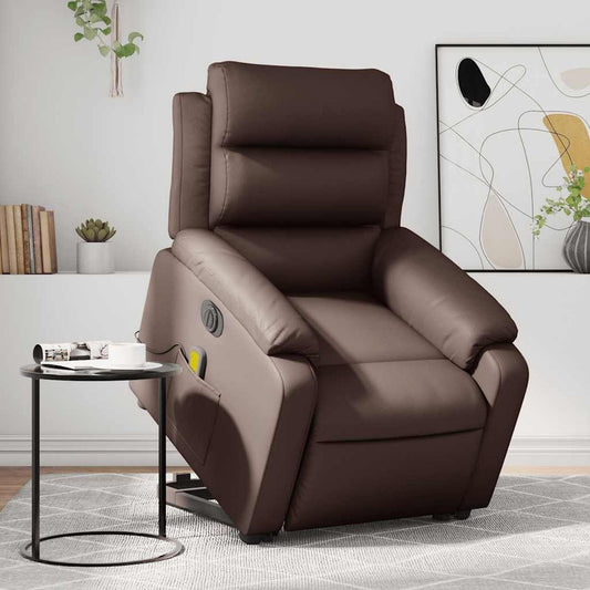 Fauteuil de massage - réglable, marron