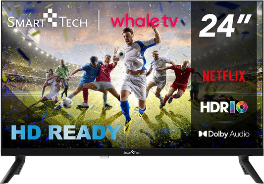 Smart TV OS-24HH01V 3xHDMI, 24 pouces, 3 HDMI, 2 USB, téléviseur, 2xUSB -Dolby Digital+, 60 cm, Smart TV Whale OS-24HH01V- Molotov, Smart Tech TV LED
