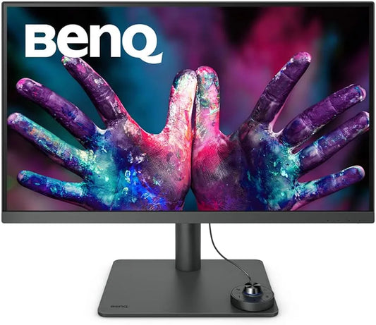 IPS, Creative Pro Écran 27 Pouces 4K pour Les Designers, AQCOLOR, 99% sRGB, BenQ PD2705U, 99% Rec. 709, Delta E ≤ 3, 65W USB-C, Étalonné en Usine
