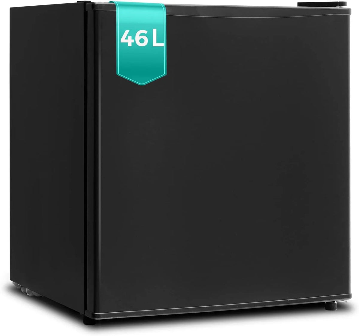 Réfrigérateur, 46 L, thermostat, noir, SMETA Petit Frigo 46L, Mini Frigo de Chambre, pour Chambre, Bureau, Hôtel, Studio