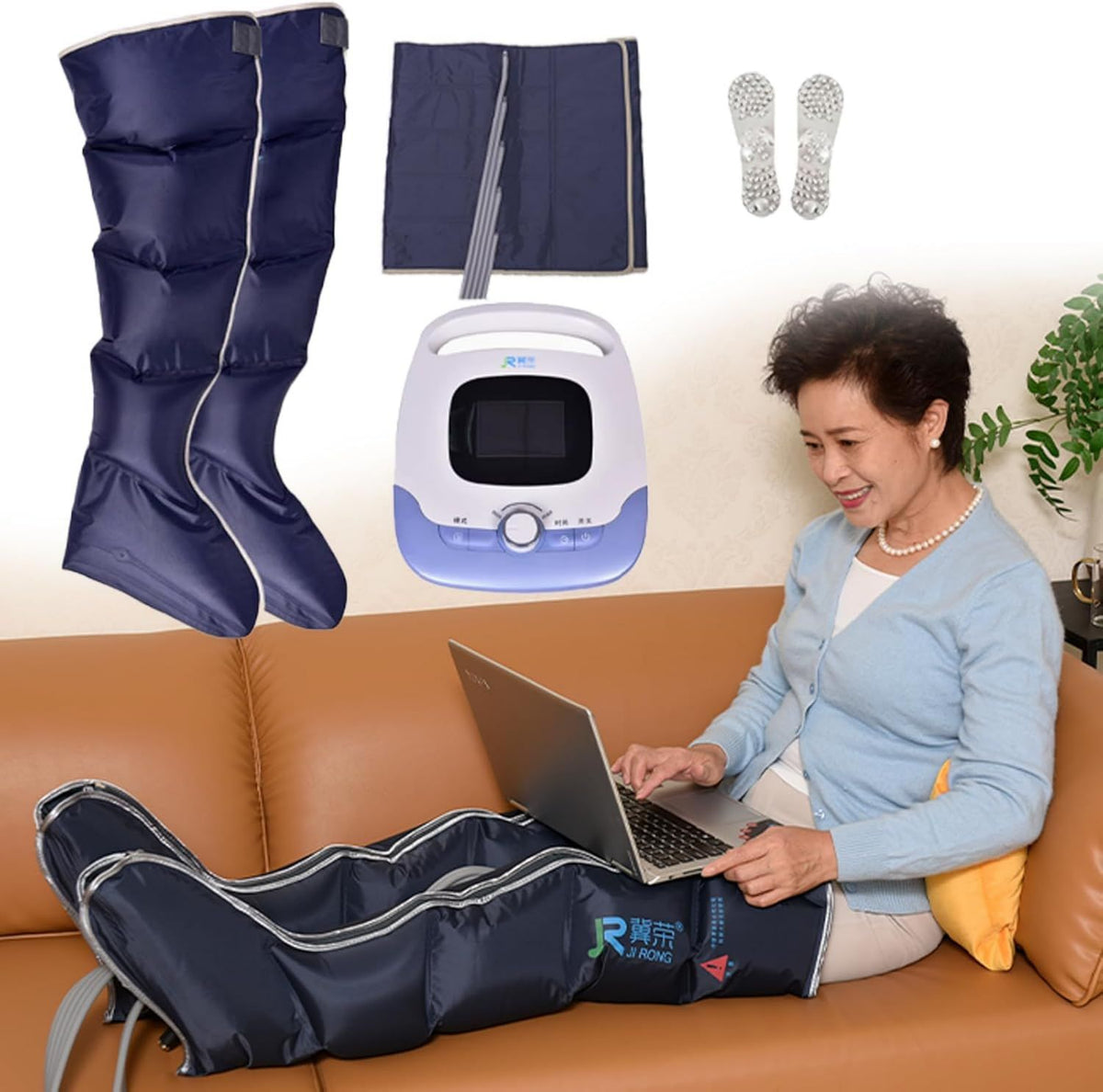 Bottes de pressothérapie – avec chauffage