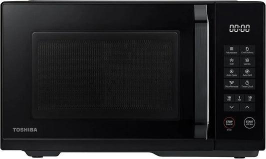 Toshiba MW3-EG23PE Micro-ondes, 23 L, 800/1000 W, gril, décongélation, four micro-ondes, 10 niveaux de puissance, grill 1000 W, avec grill, fonction
