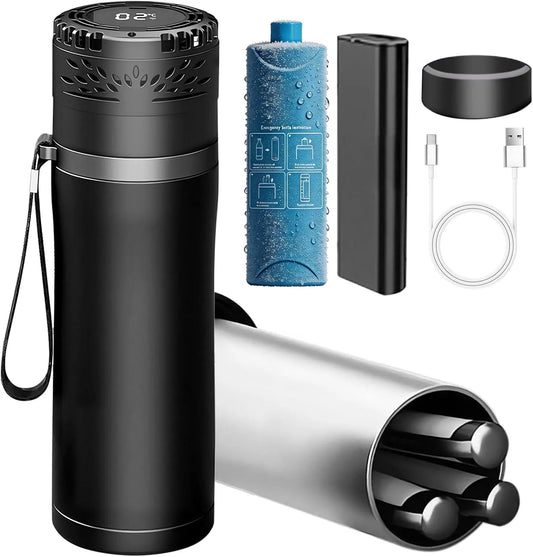 Glacière électrique, USB, 2 zones de température, transport d'insuline et de médicaments, mini frigo portable, 3 EN 1 Portable Glaciere pour Insuline