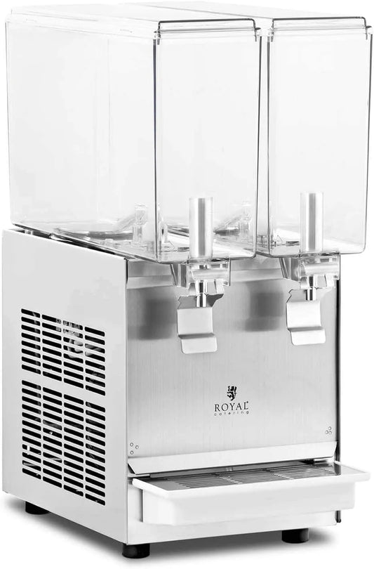 Robinet de cuisine, 10 L, 290 W, professionnel, restauration, Fonctions: réfrigération, Agitation, Bacs Translucides avec Robinet Fontaine à Jus