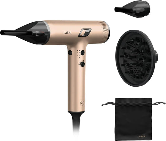 Nano Trésor Sèche-cheveux ultra-léger & compact, Calor, 300g, Dune