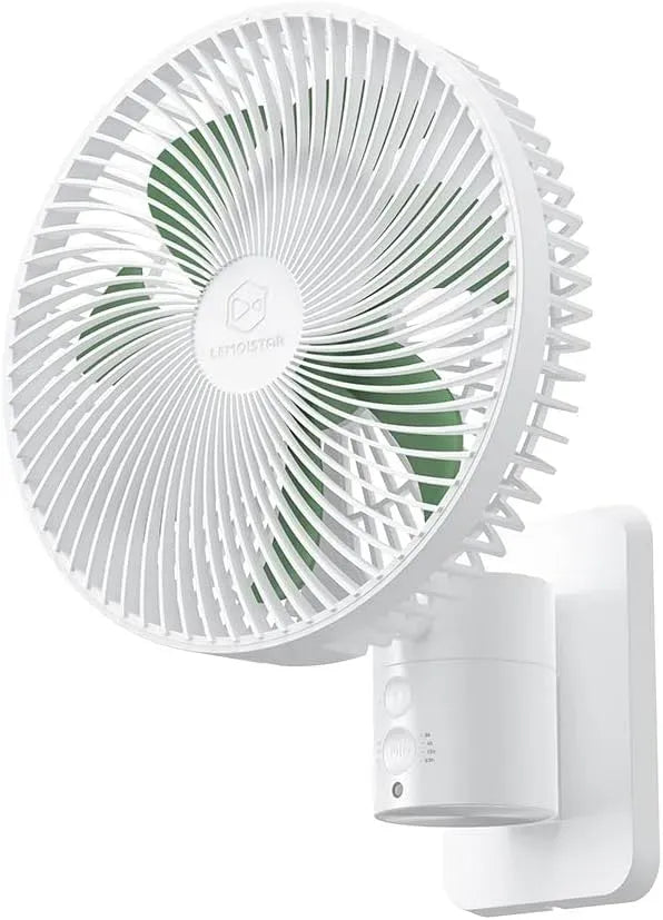Ventilateur, 20,3 cm, minuteur, silencieux, cordon de 177,8 cm, minuterie et 4 réglages de vitesse, ultra silencieux, 7 lames