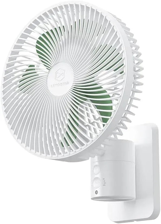 Ventilateur, 20,3 cm, minuteur, silencieux, cordon de 177,8 cm, minuterie et 4 réglages de vitesse, ultra silencieux, 7 lames