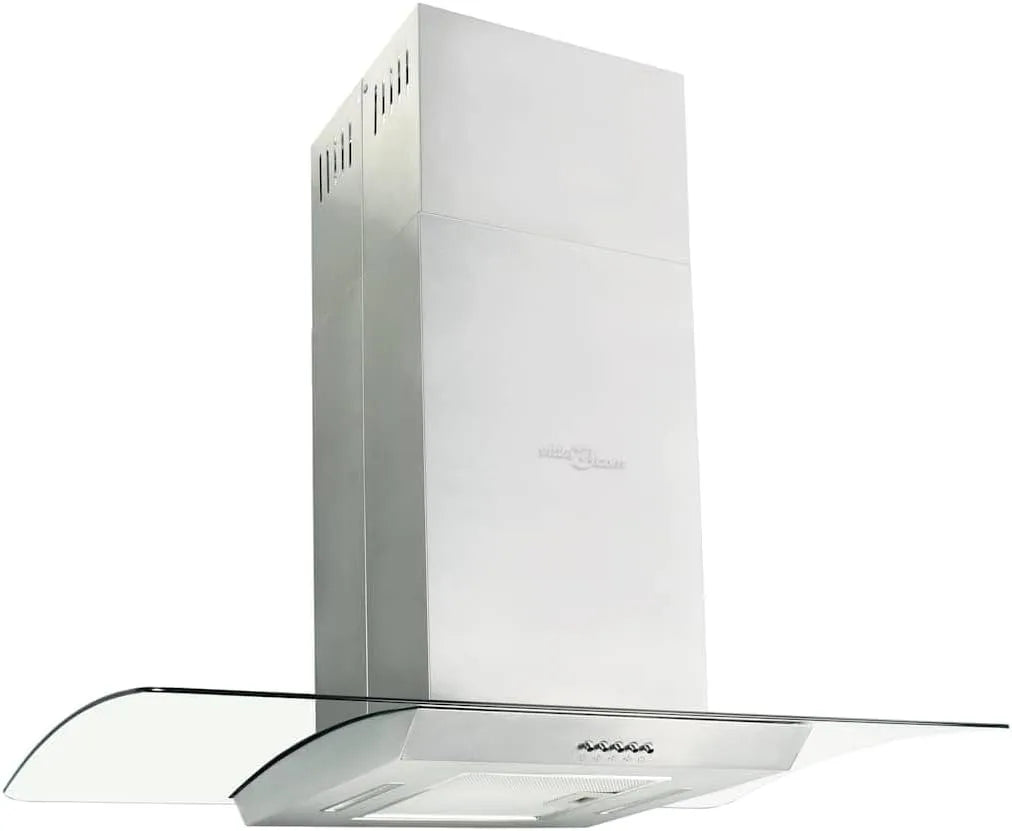 Hotte aspirante, 90 cm, hotte de cuisine, acier inoxydable, Hotte îlot 90 cm Acier inoxydable 756 m3 h LED