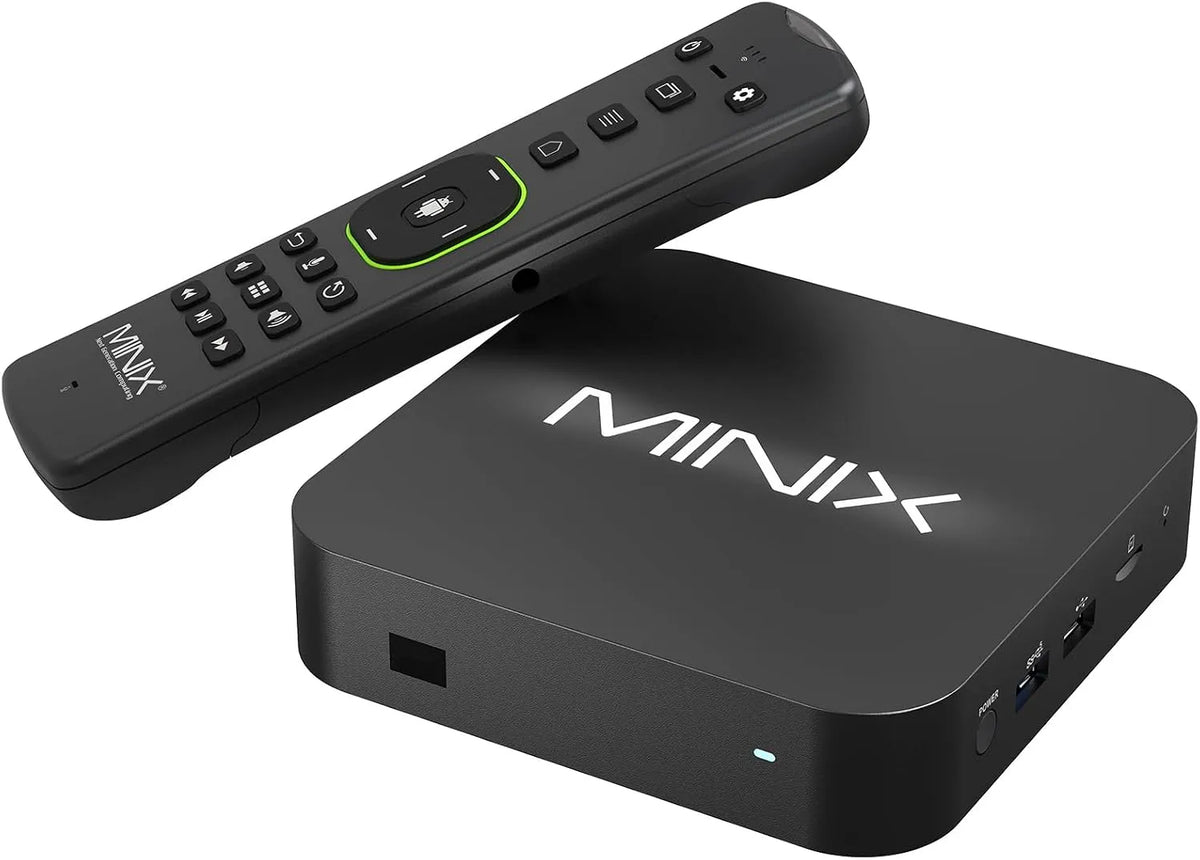 modèle U8K LPDDR4, 8 Go LPDDR4 RAM Dolby Vision Entertainment Player avec télécommande gyroscope Bluetooth A3 Pro 6 axes, MINIx U8K Android Media AI