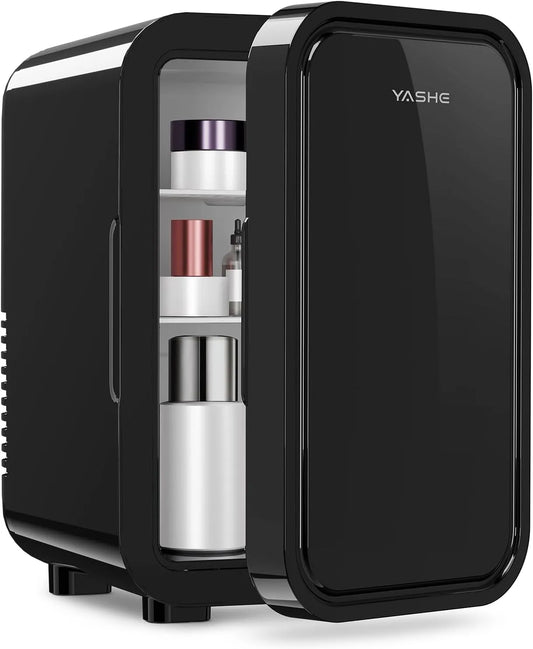 Réfrigérateur litres, 6 L, 240 V, portable, noir, YASHE Mini réfrigérateur, soins de la peau, boissons, bureau, dortoir et voiture