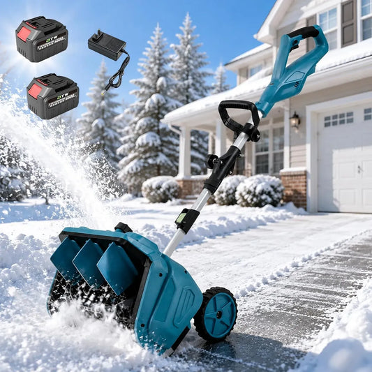 Portable, machine de déneigement, 40,6 cm, 1000 W, 7,6 m, sans fil, pour le déneigement des allées