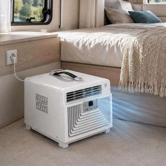 Climatiseur, 220 V, Climatiseur 3-en-1 1-12h, portable, minuteur, camping, Portable 220V 3400 BTU, Camping-Car Et Van
